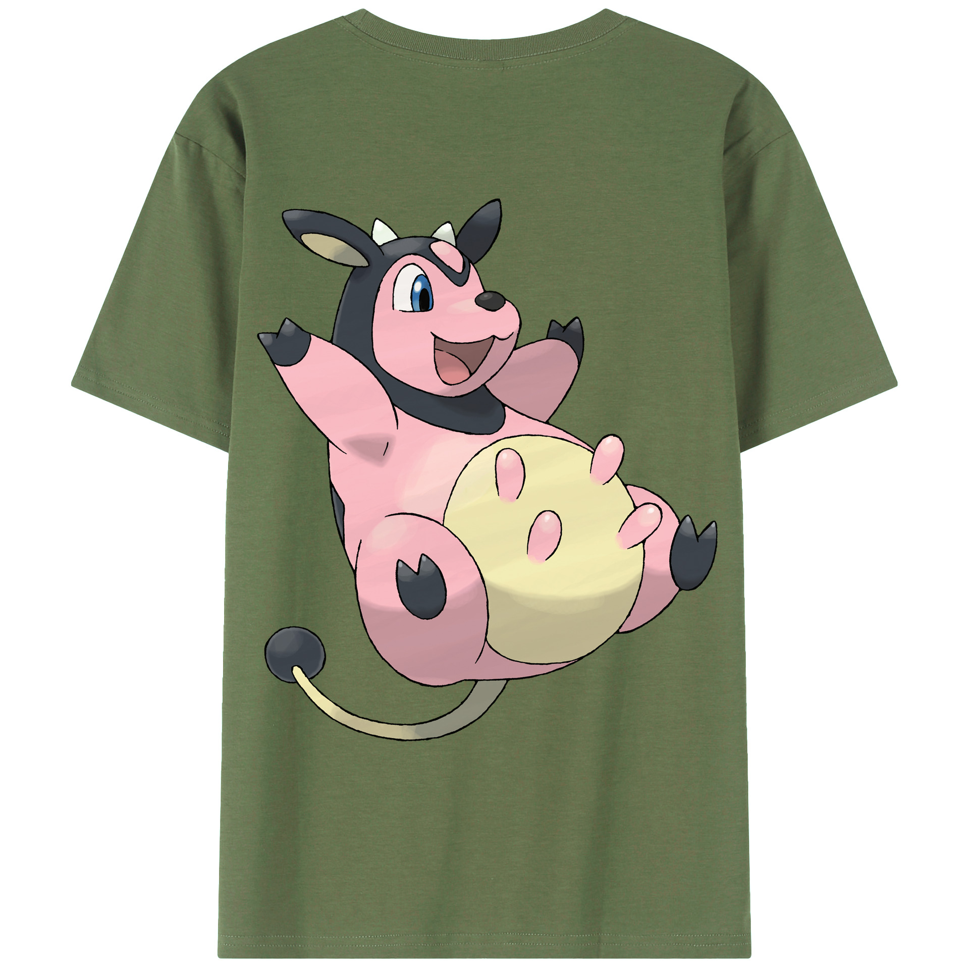（画像用） ポケットモンスター Pokémon 綿100％ メンズ半袖Tシャツ（バックプリント） 通気性